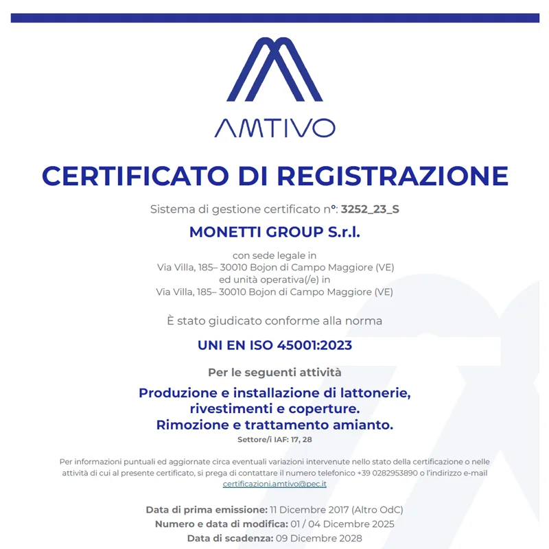 UNI EN ISO 45001:2018