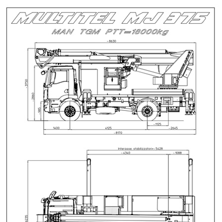 Noleggio piattaforme aeree - Autocarrata 37 mt