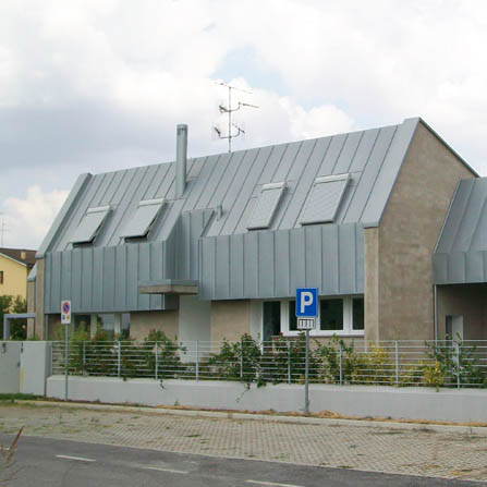 Copertura in doppia aggraffatura_zinco-titanio