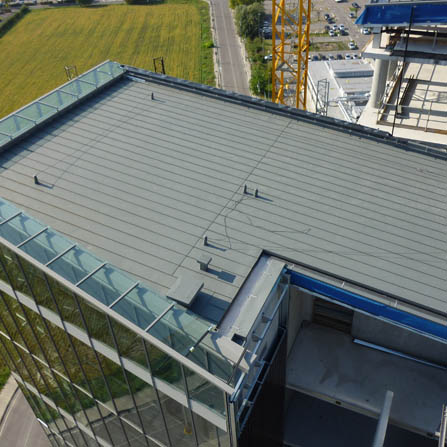 Copertura in doppia aggraffatura alluminio