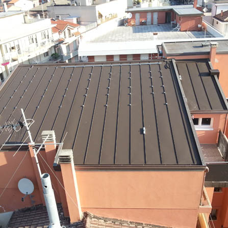 Coperture in lamiera aggraffata Venezia
