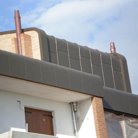 Copertura in doppia aggraffatura Alluminio