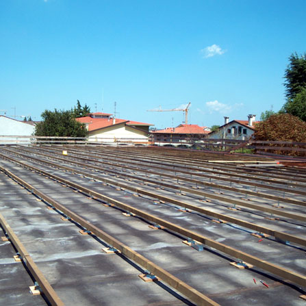 Sottostruttura per copertura metallica