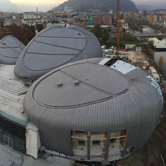 Copertura in doppia aggraffatura