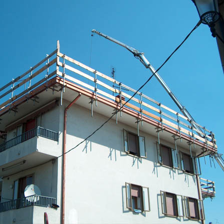 Parapetti per ripasso copertura in laterizio