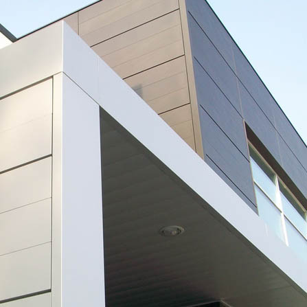 Dettaglio rivestimento alluminio estruso
