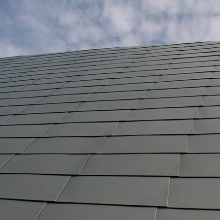 Rivestimento a doghe zinco-titanio