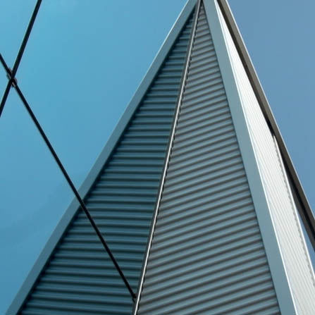 Dettaglio rivestimento alluminio estruso