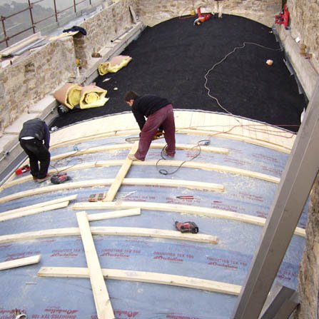 Copertura in doppia aggraffatura zinco-titanio